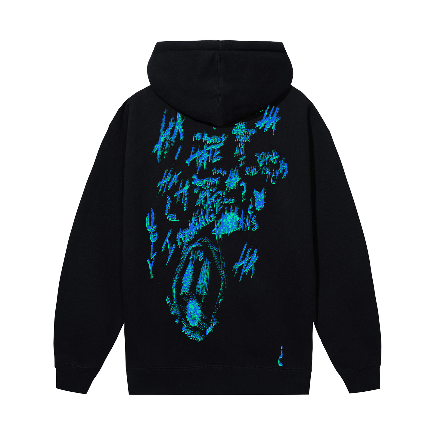 NO END HOODIE BLACK/BLUE