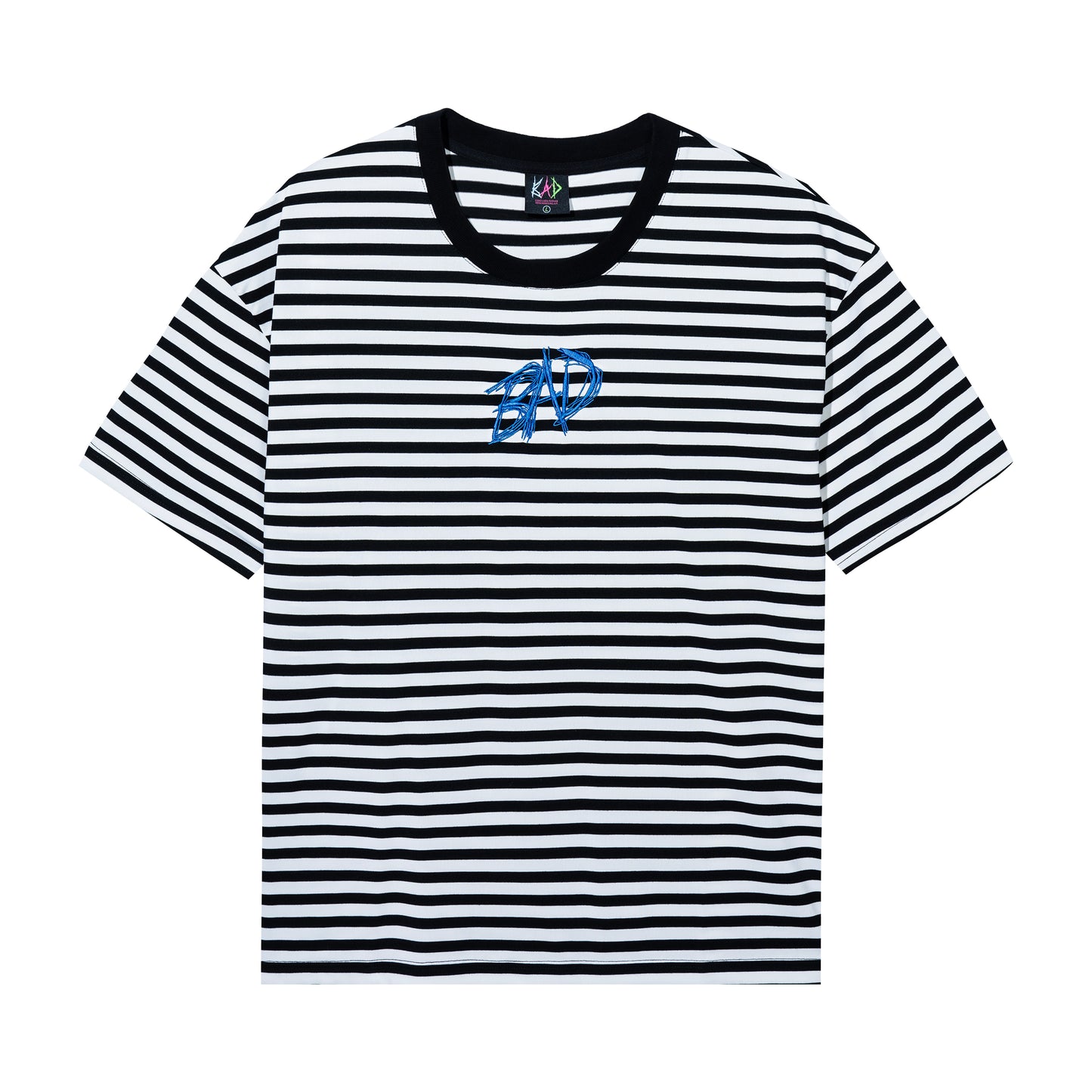 BAD STRIPED TEE BLACK/WHITE