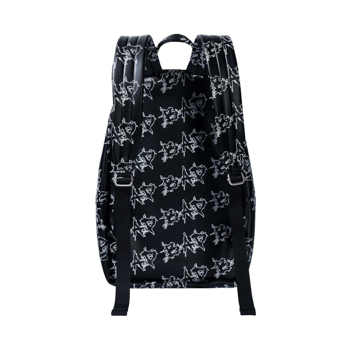 BAD PATCH LEATHER BACKPACK BLACK