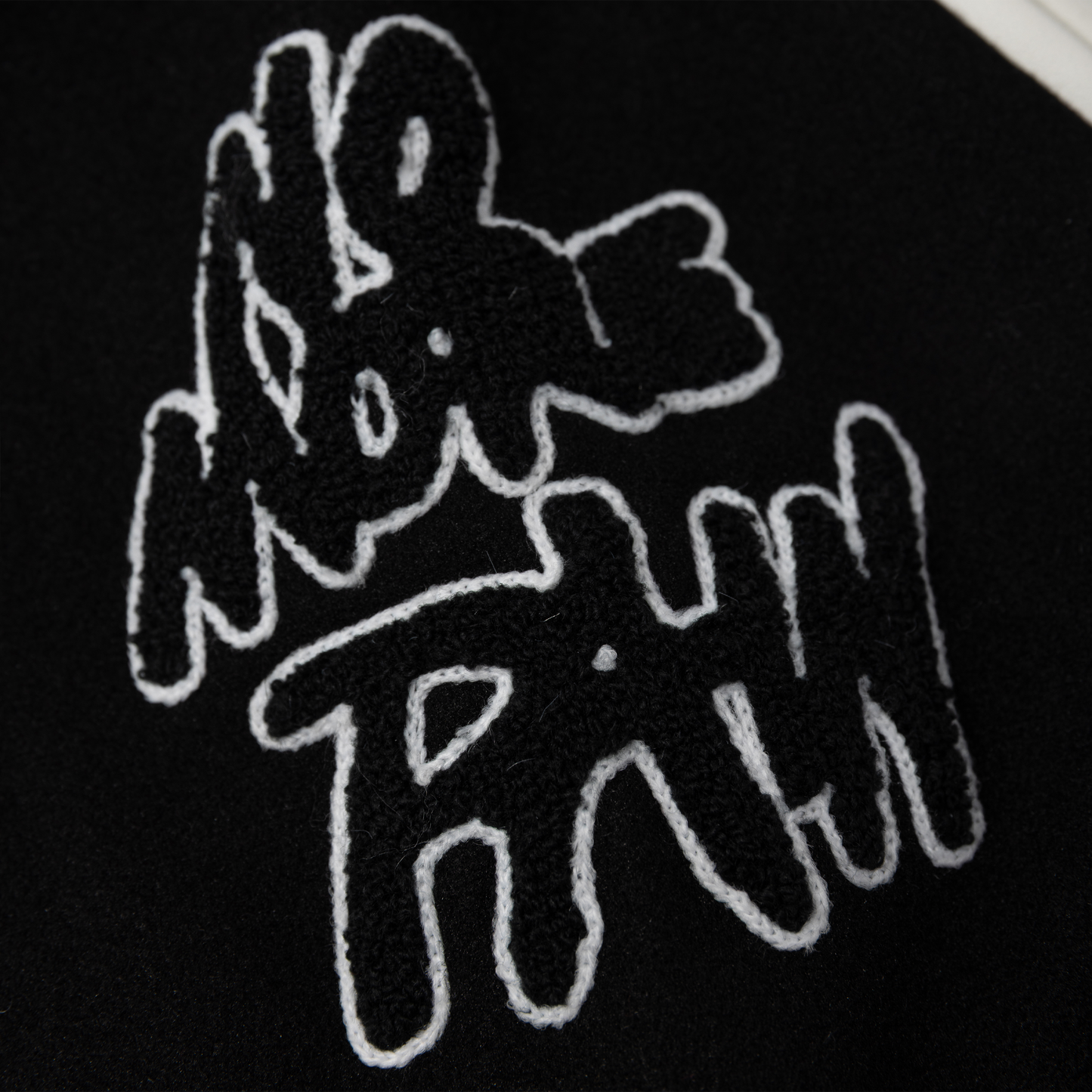 NO MORE PAIN LETTERMAN JACKET BLACK