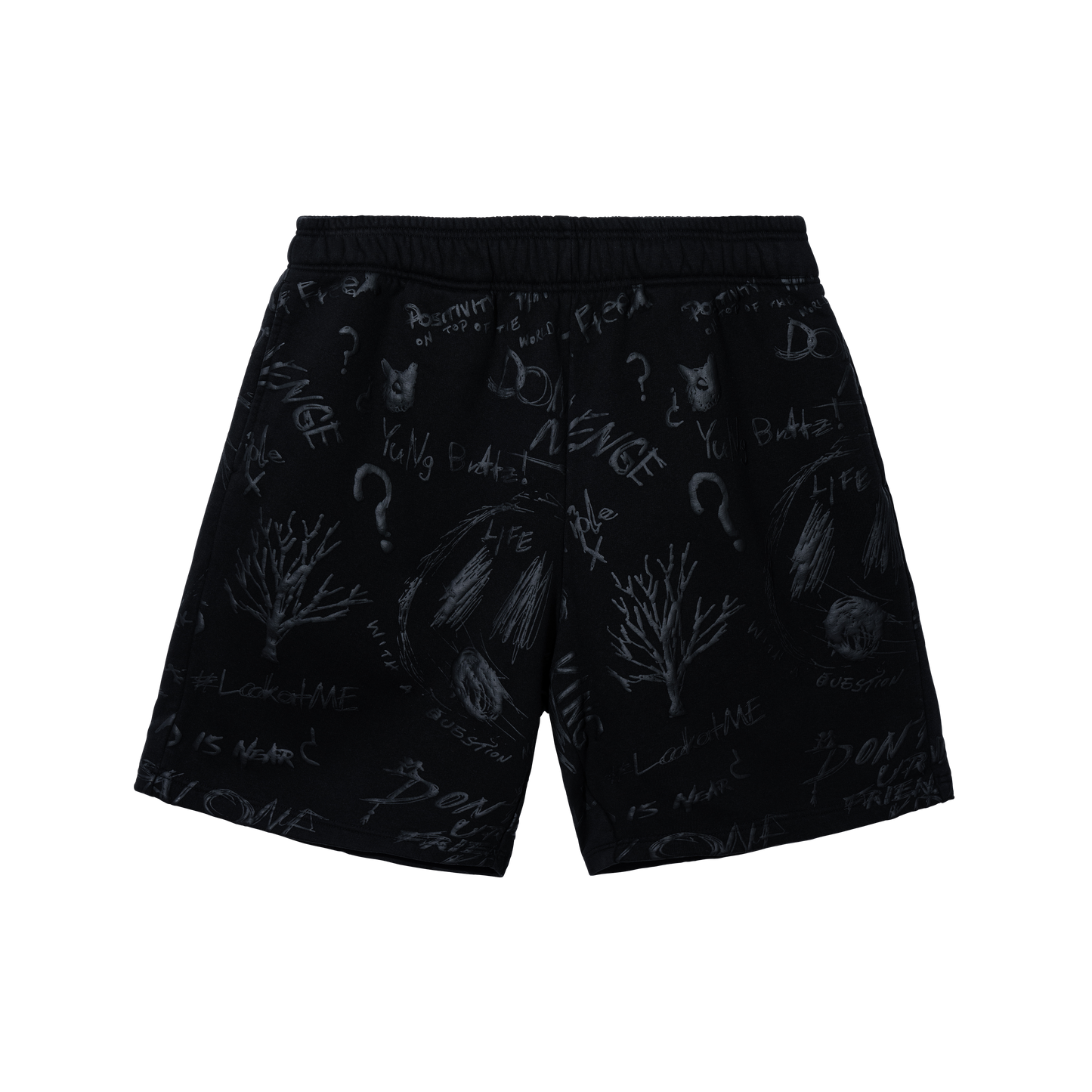 SKETCH SHORTS BLACK PRINT
