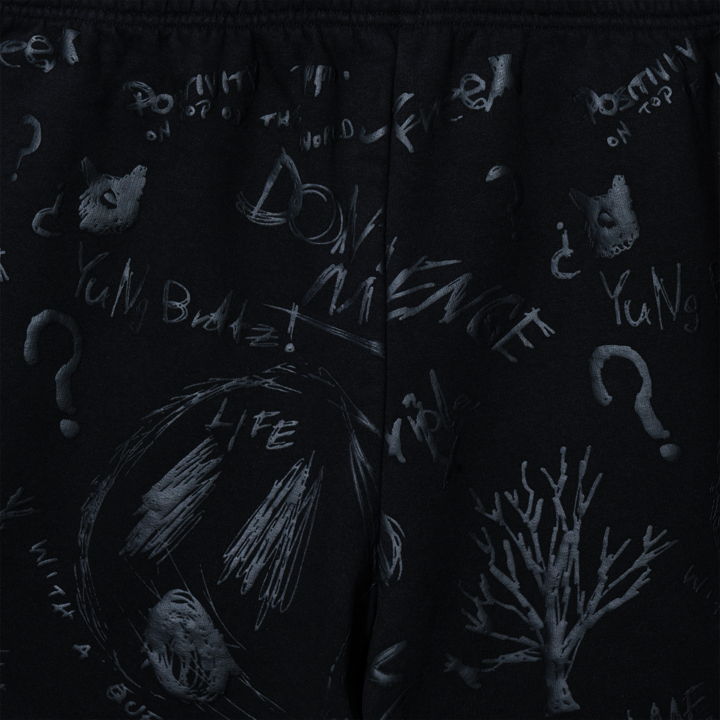 SKETCH SHORTS BLACK PRINT