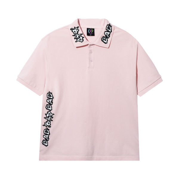 LEGACY POLO PINK/WHITE