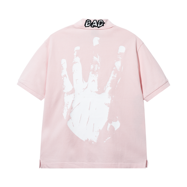 LEGACY POLO PINK/WHITE