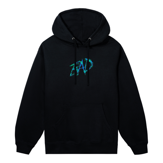 NO END HOODIE BLACK/BLUE