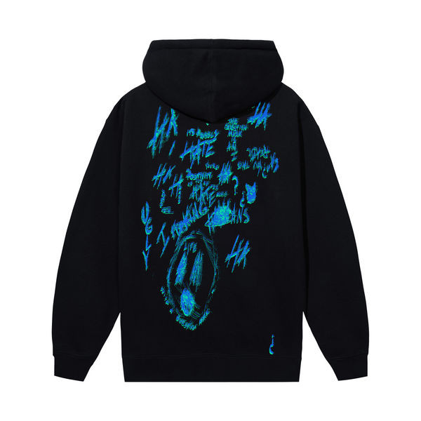 NO END HOODIE BLACK/BLUE