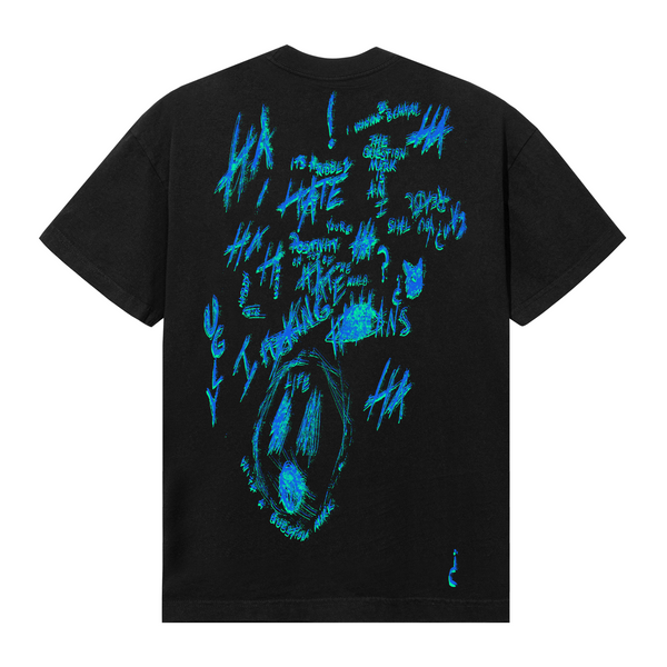 NO END TEE BLACK/BLUE