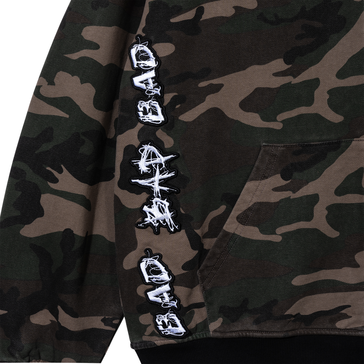LOGO PATCH EMBROIDERED ZIP CAMO