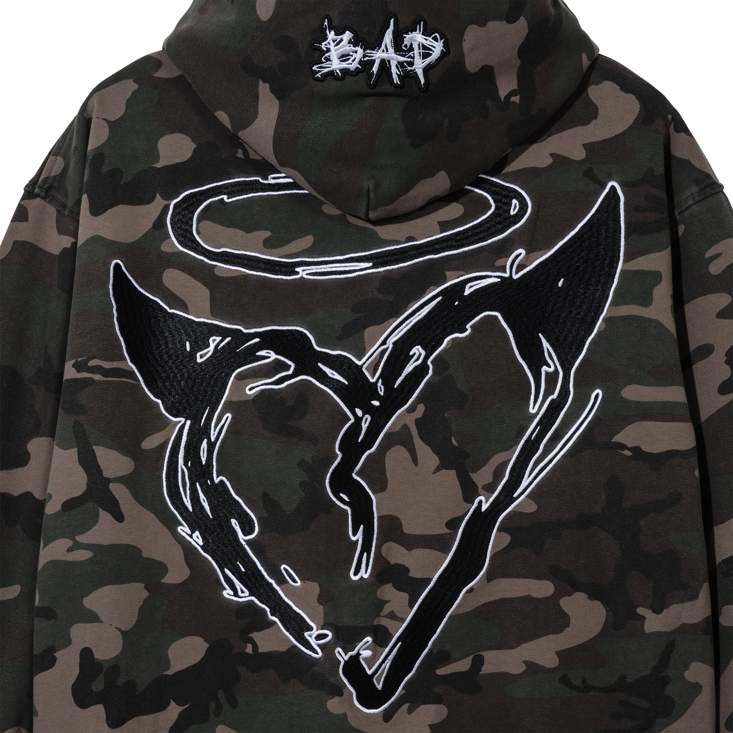 LOGO PATCH EMBROIDERED ZIP CAMO