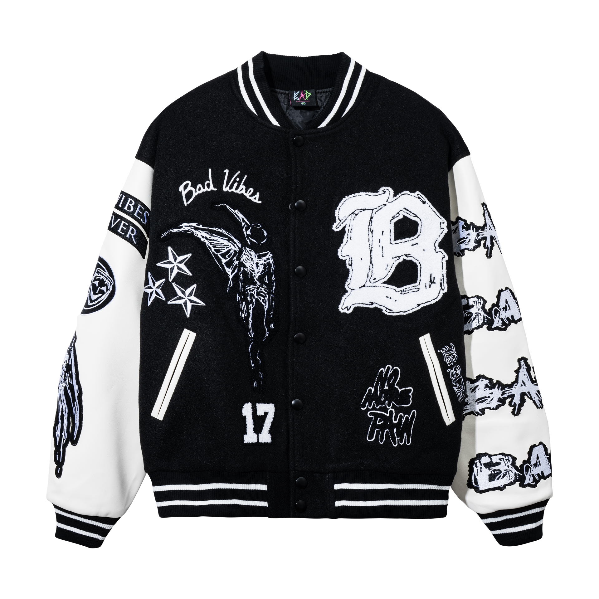 NO MORE PAIN LETTERMAN JACKET BLACK – XXXTentacion.com