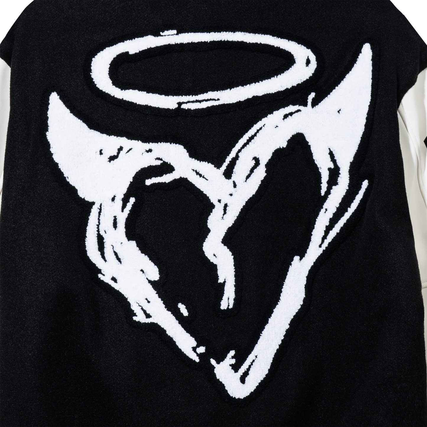 NO MORE PAIN LETTERMAN JACKET BLACK