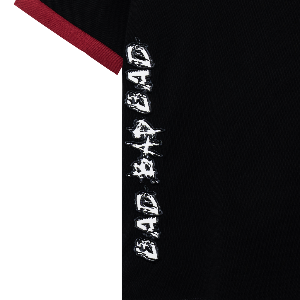 LEGACY POLO BLACK/BURGUNDY