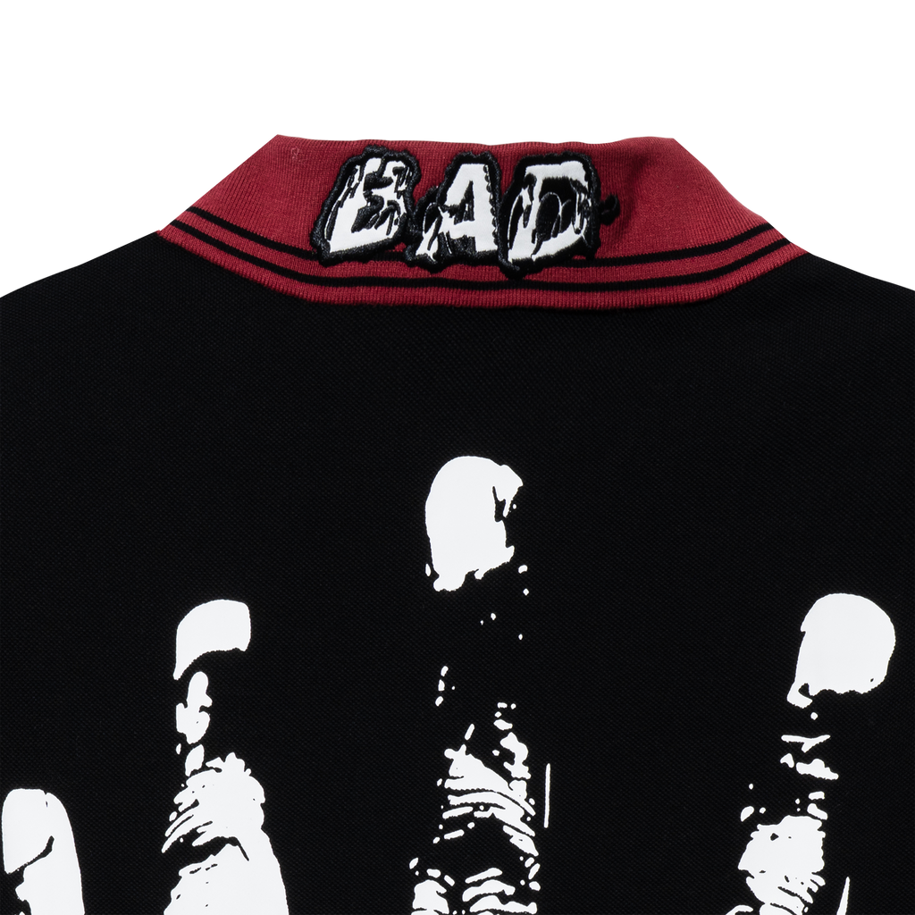 LEGACY POLO BLACK/BURGUNDY