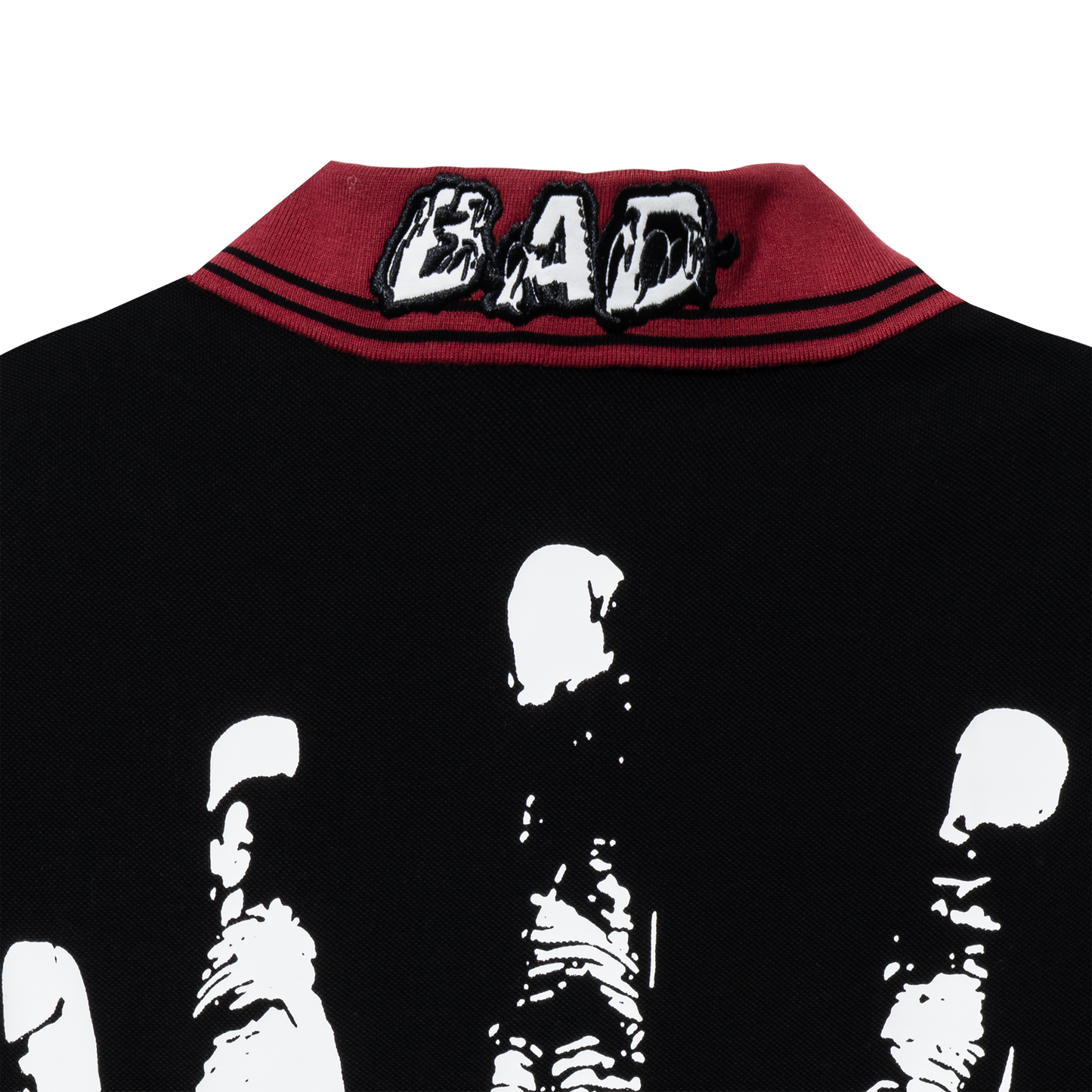 LEGACY POLO BLACK/BURGUNDY