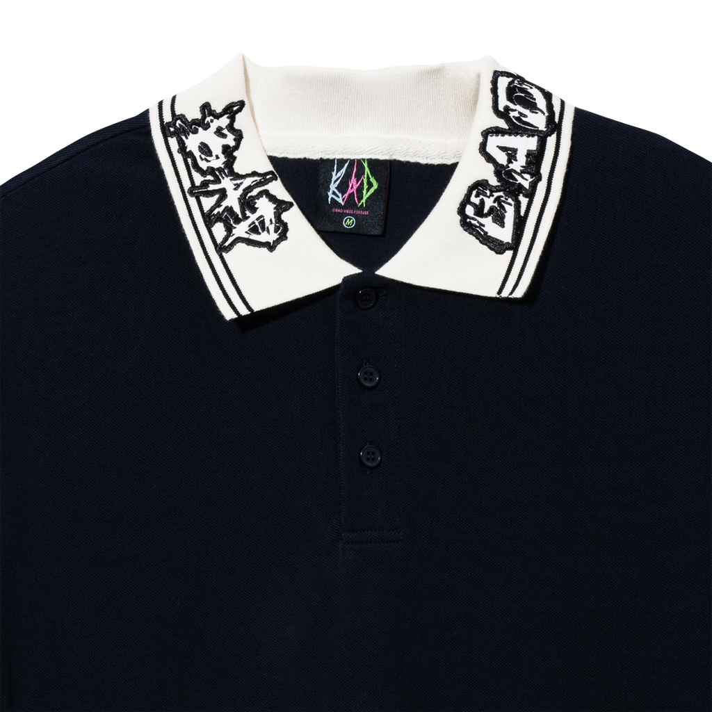 LEGACY POLO NAVY/CREAM