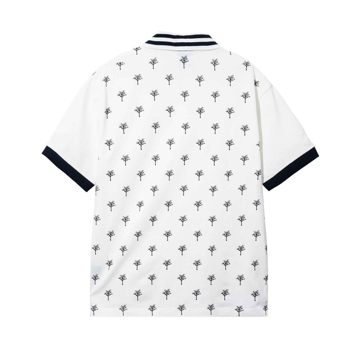 TREE OF LIFE POLO WHITE/BLACK