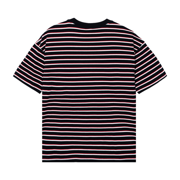 BAD STRIPED TEE BLACK/RED