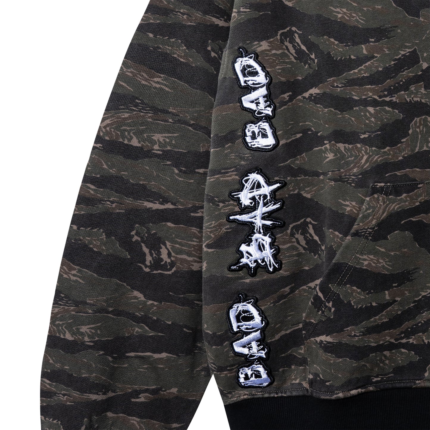LOGO PATCH EMBROIDERED ZIP TIGER CAMO