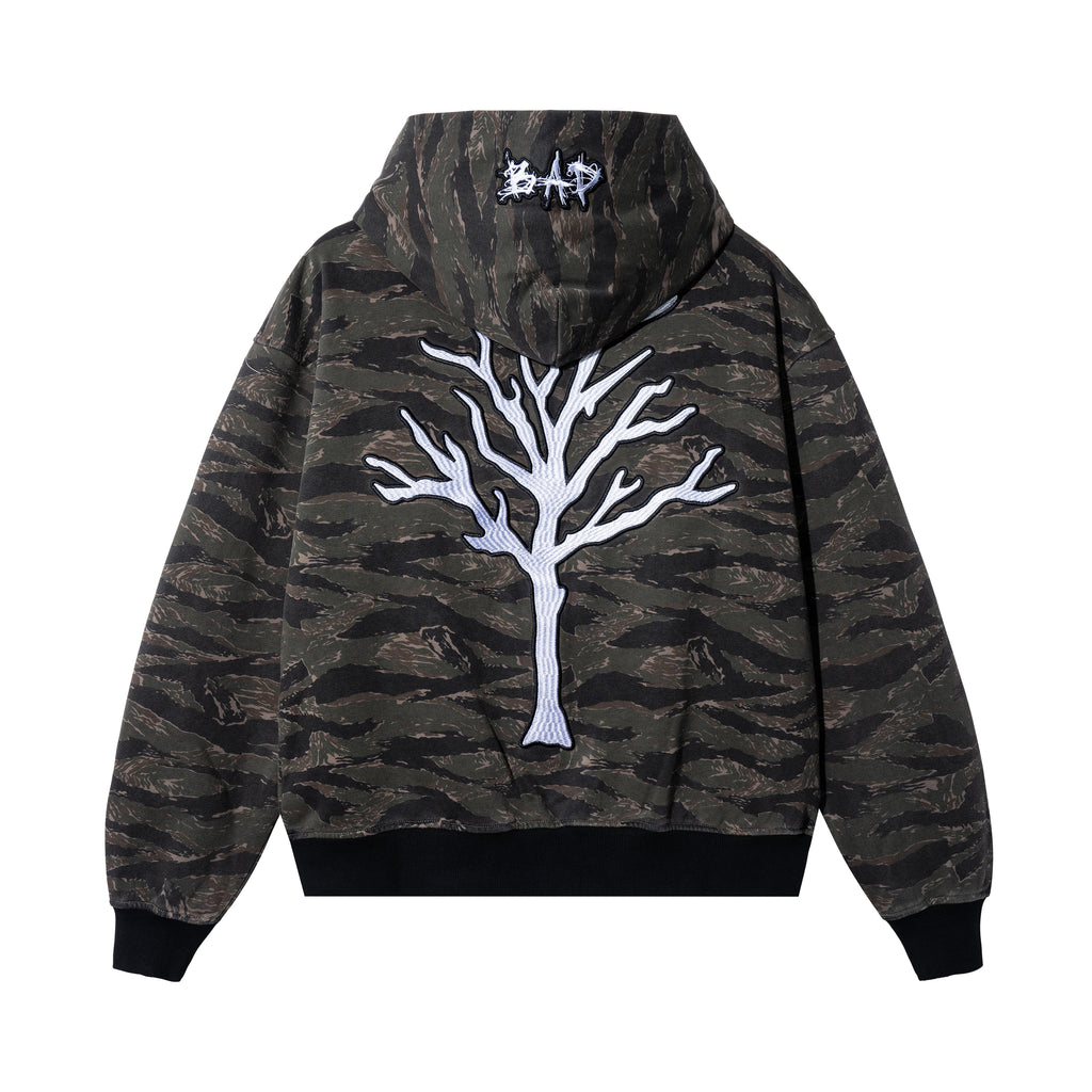 LOGO PATCH EMBROIDERED ZIP TIGER CAMO