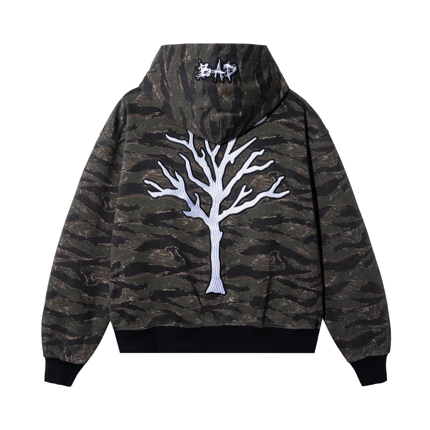 LOGO PATCH EMBROIDERED ZIP TIGER CAMO