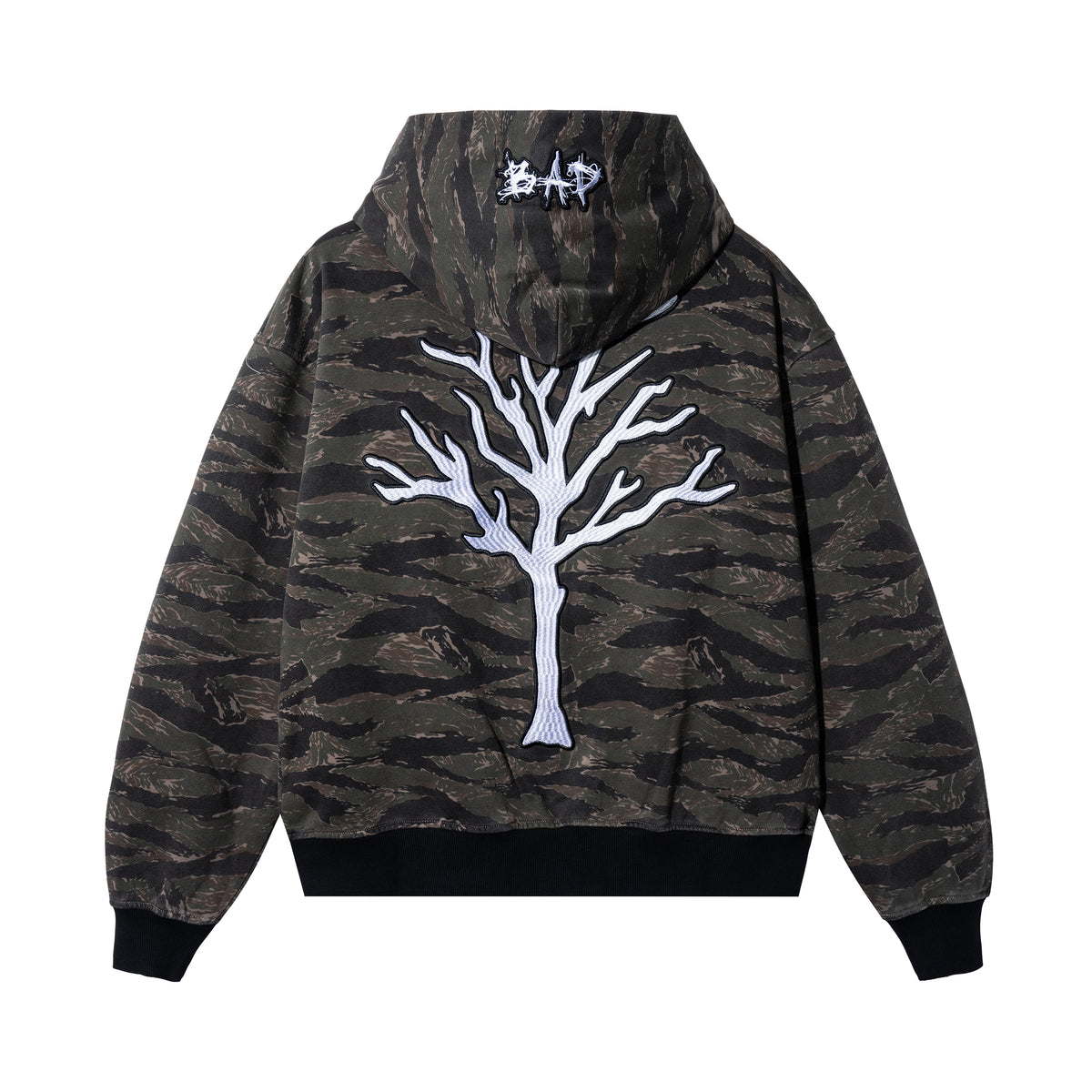 LOGO PATCH EMBROIDERED ZIP TIGER CAMO