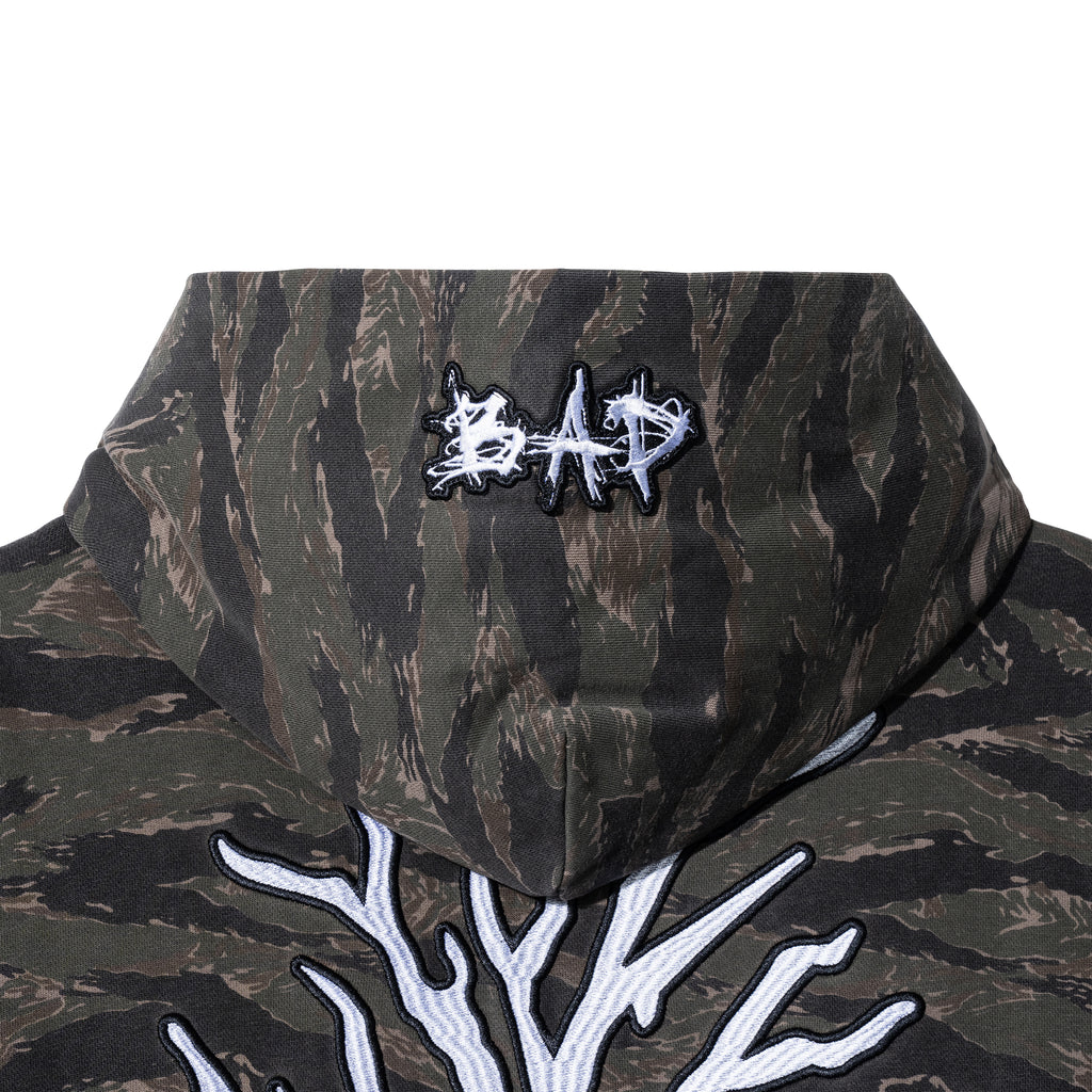 LOGO PATCH EMBROIDERED ZIP TIGER CAMO