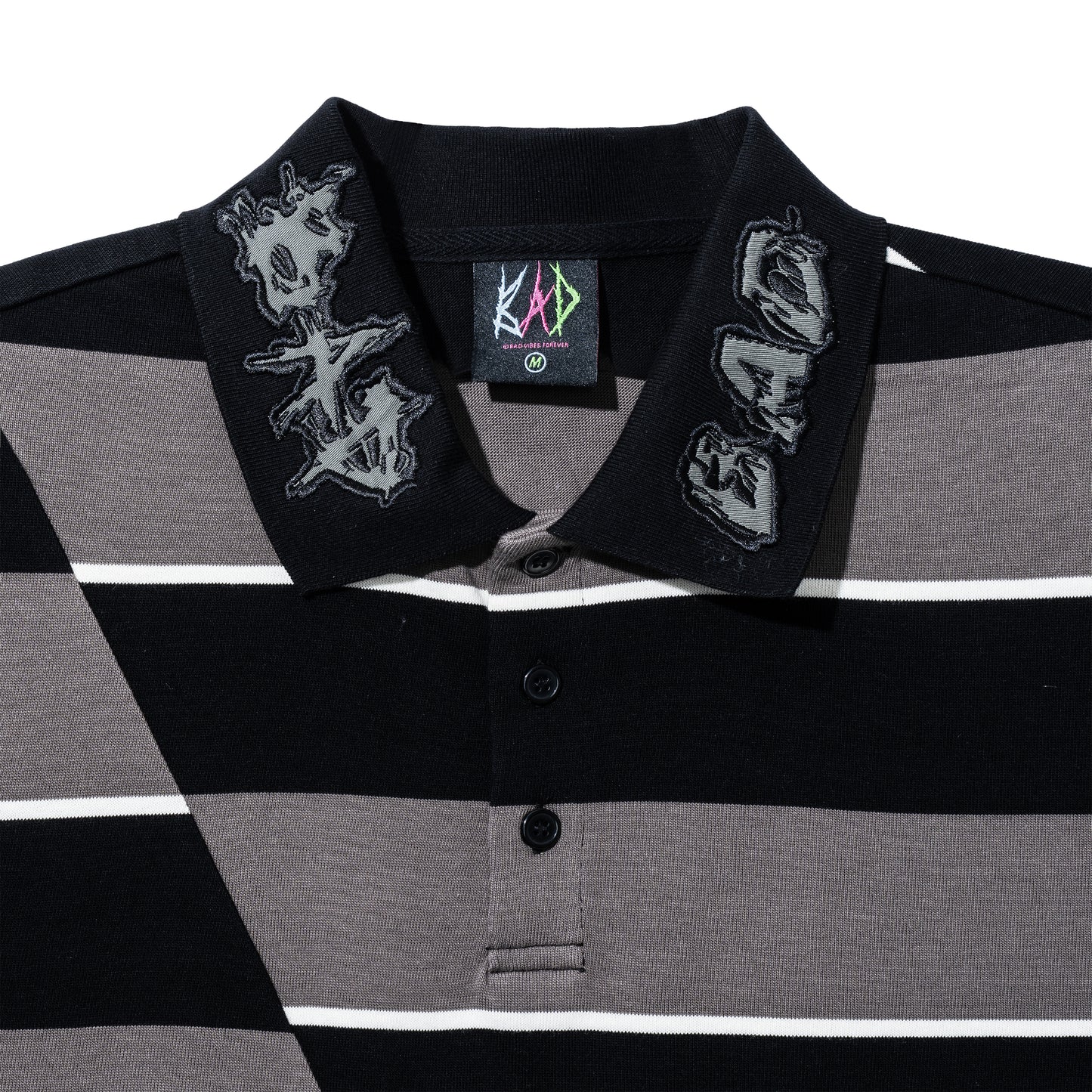 LEGACY SPLIT POLO BLACK/GREY
