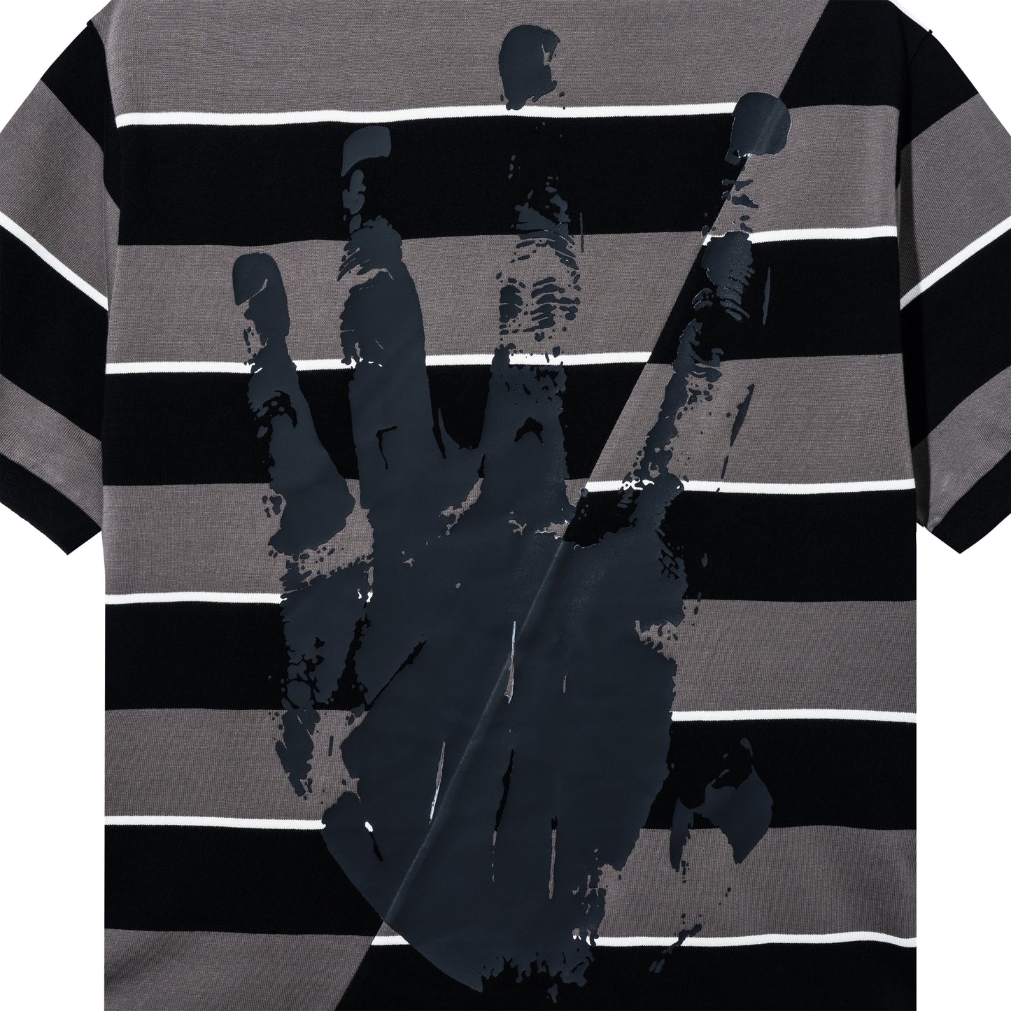 LEGACY SPLIT POLO BLACK/GREY