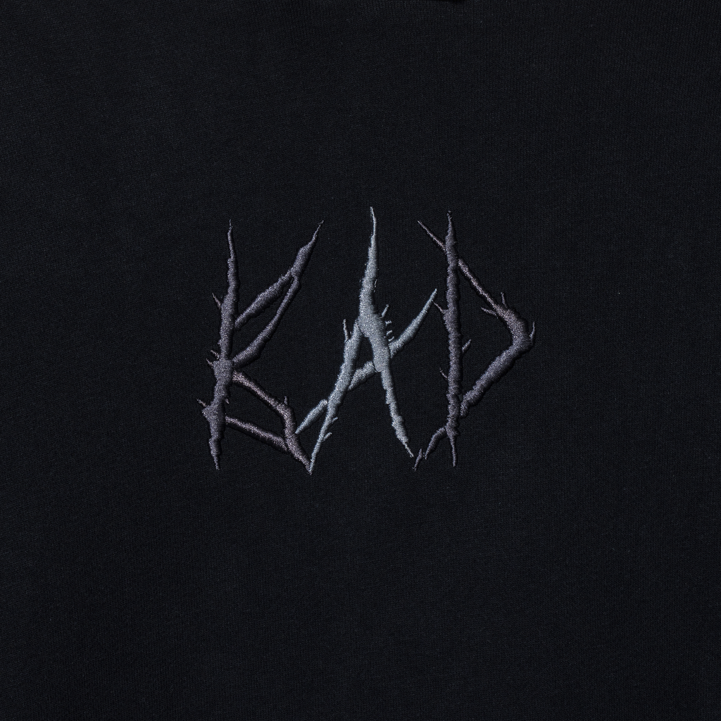 BAD LOGO COLORBLOCK HOODIE BLACK/GREY MULTICOLOR