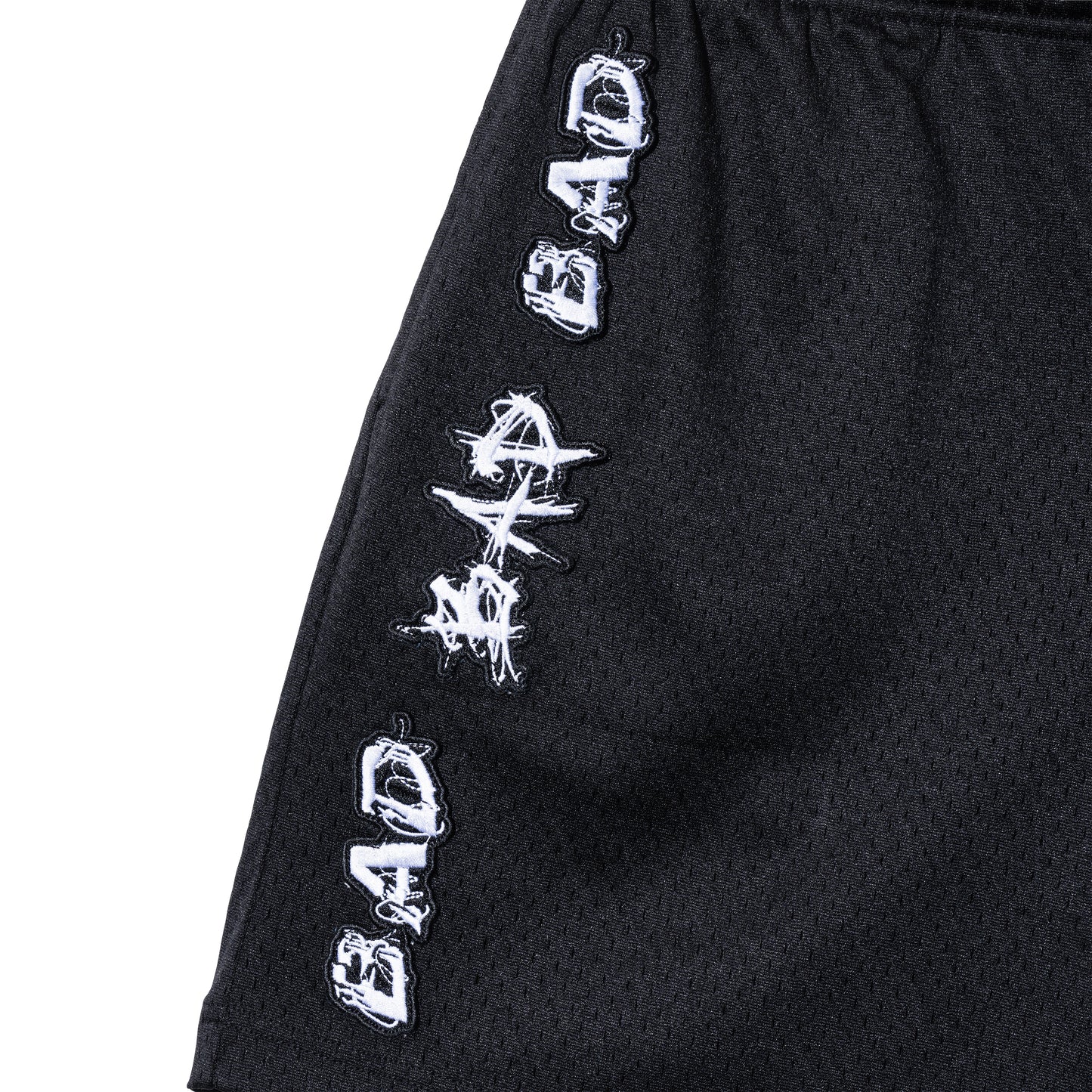 TREE PATCH MESH SHORTS BLACK