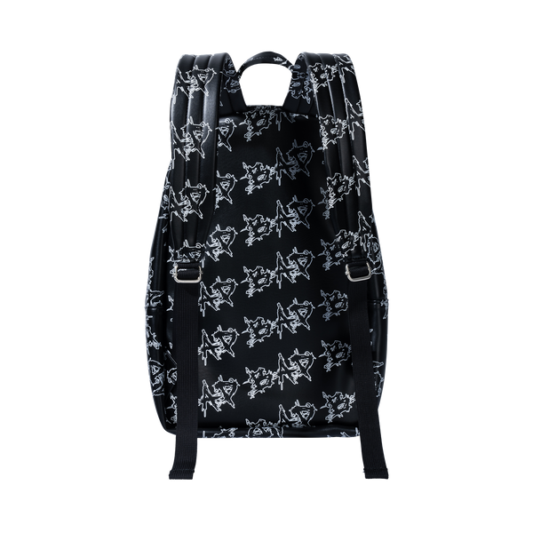 BAD PATCH LEATHER BACKPACK BLACK