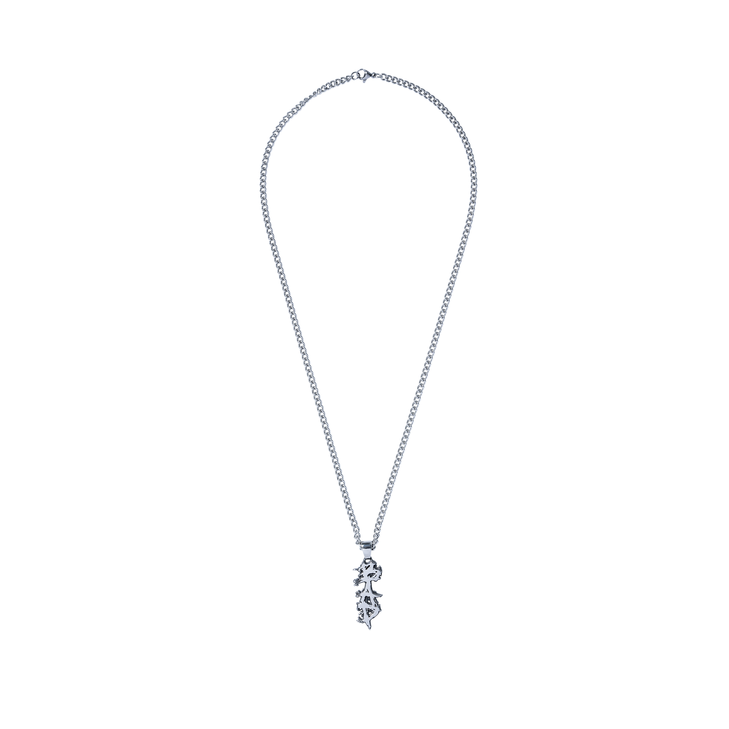 BAD CHROME LOGO PENDANT