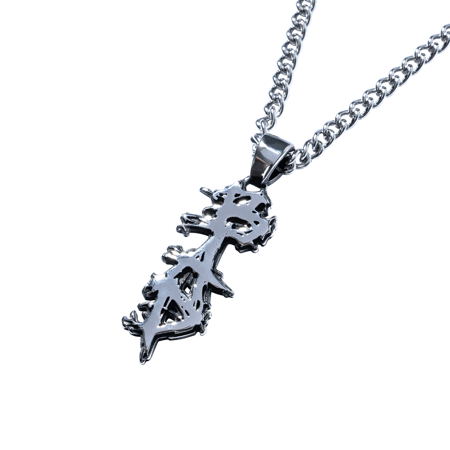 BAD CHROME LOGO PENDANT