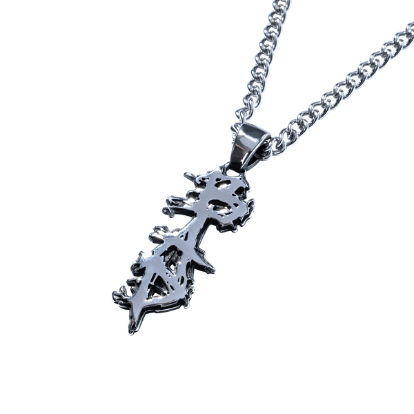 BAD CHROME LOGO PENDANT